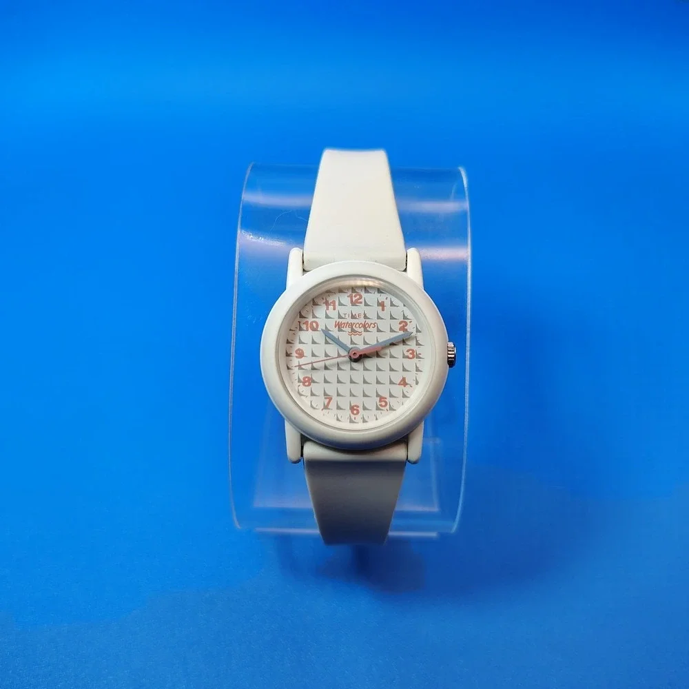 Vintage 1989 Timex Water Colors Sail Boat Dial 24mm Women's Quartz Watch Restore